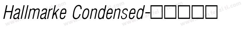 Hallmarke Condensed字体转换
